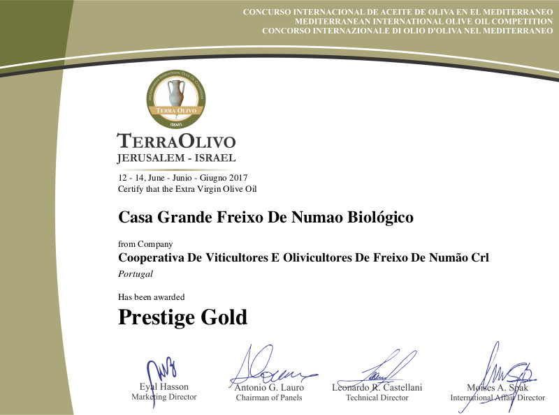 Leia mais sobre Freixo De Numo vence o prmio Prestige Gold